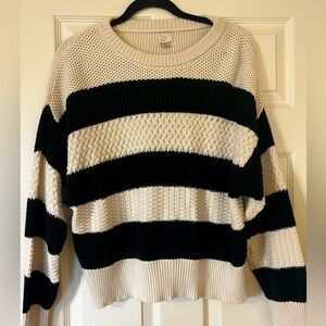 A New Day | striped textured sweater